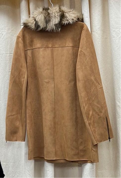 FATE Faux Fur Collar Suede Jacket - FJ7857 - Robin Boutique-Boutique 