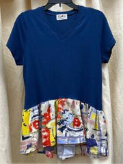 Robin SS Cotton Pullover w/Jams Ruffle - Robin Boutique-Boutique 