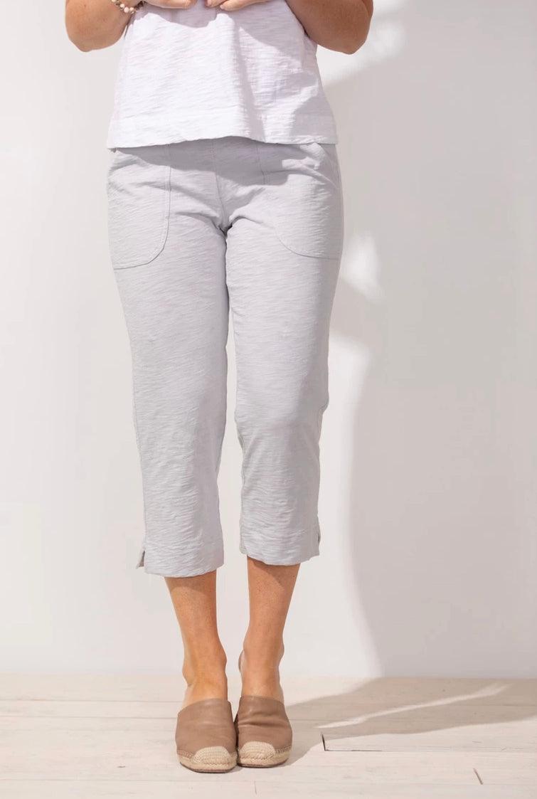 Cotton Slub Pocket Capri 60005 - Robin Boutique-Boutique 