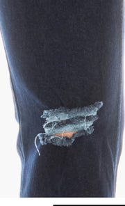 Plus Size Pull on Ripped Jeans - Robin Boutique-Boutique 