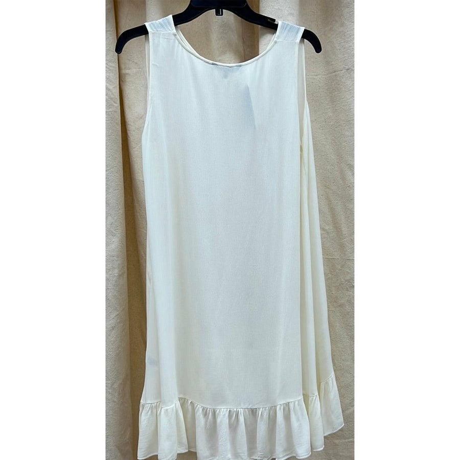 V-Neck Sleevless Dress with Ruffled Hem 20161 - Robin Boutique-Boutique 