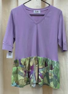 Robin SS Cotton Pullover w/Jams Ruffle - Robin Boutique-Boutique 