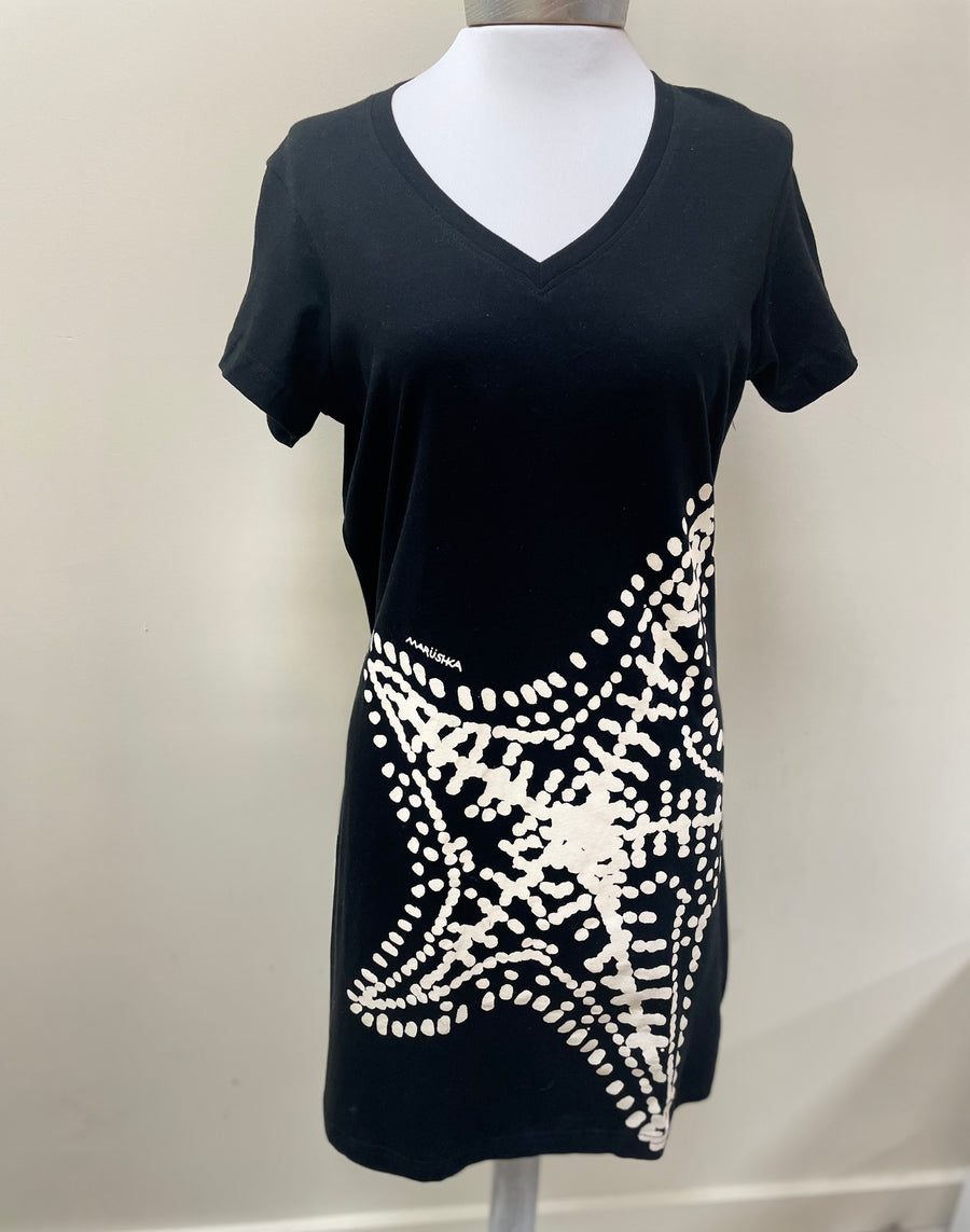 V-Neck Tee Shirt Dress - Robin Boutique-Boutique 