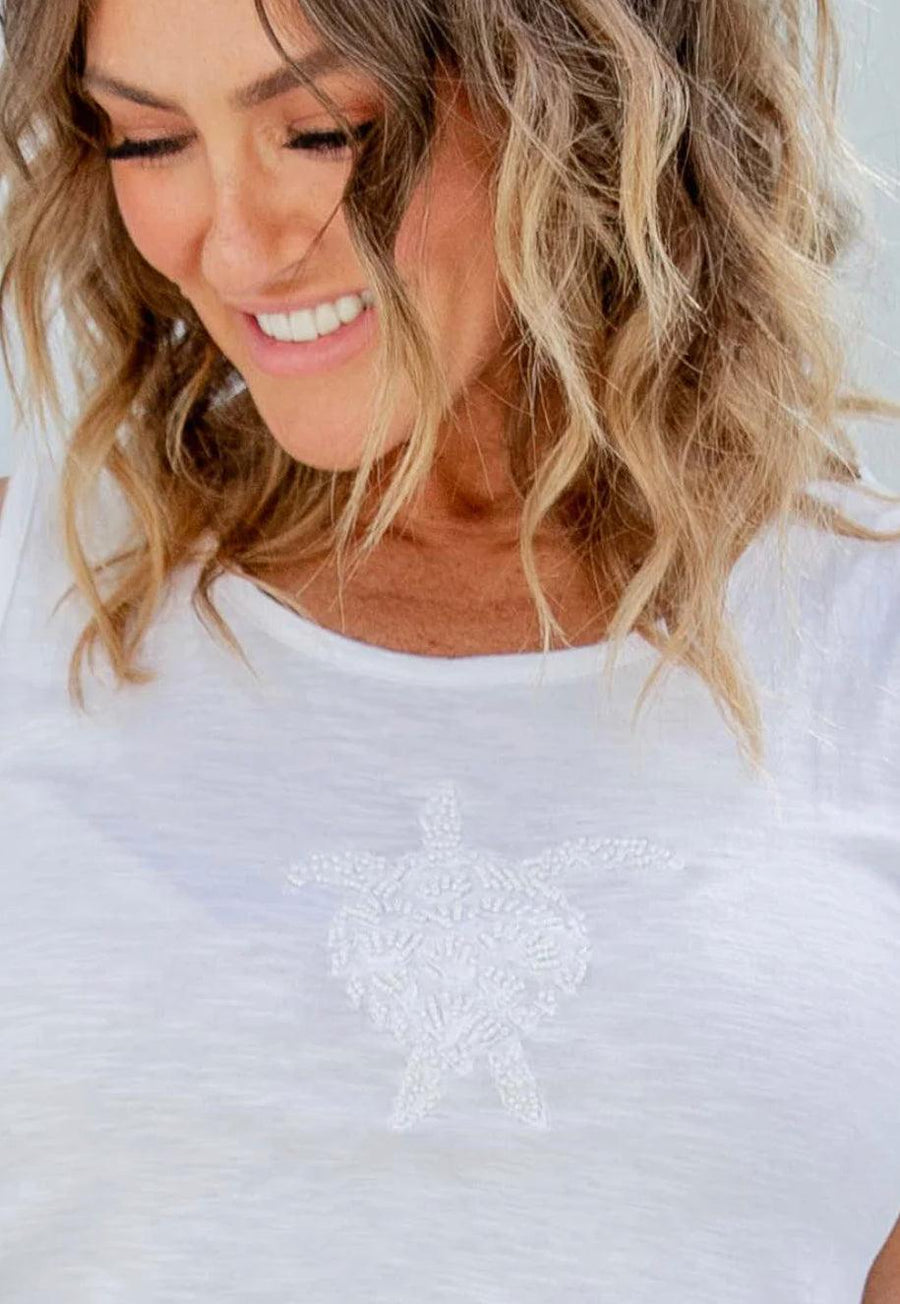 West Indies Wear Beaded Tank Top - Robin Boutique-Boutique 