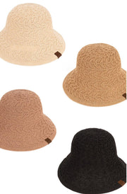 C.C Beanie vReversible Lace Eyelet Cloche Hat - Robin Boutique-Boutique 