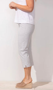 Cotton Slub Pocket Capri 60005 - Robin Boutique-Boutique 