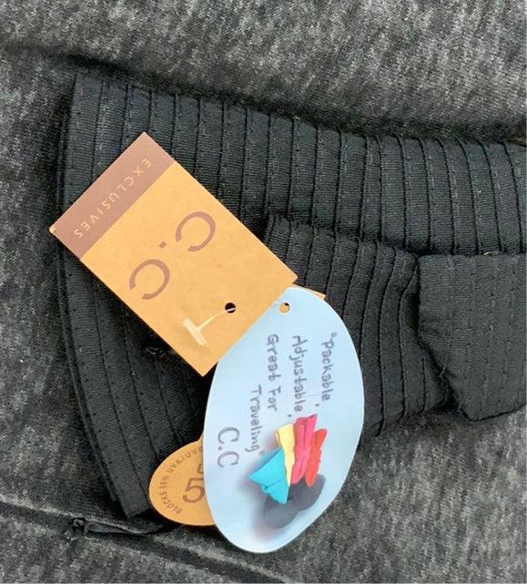 C.C Beanie Ribbon Fold Over Travel Sun Hat DA3 - Robin Boutique-Boutique 