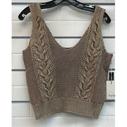 Natural Cotton Aran Cable Knit Tank Top - Robin Boutique-Boutique 