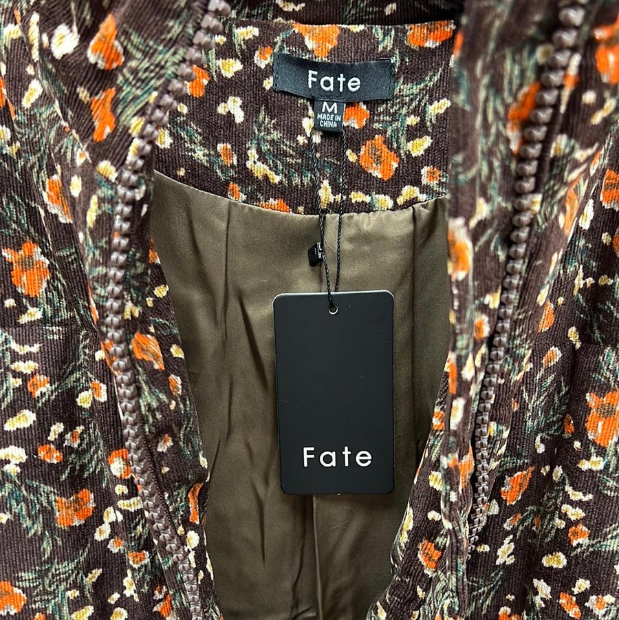 Brown Cordoroy Puffer Jacket - FJ7982 - Robin Boutique-Boutique 