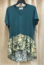 Robin SS Cotton Pullover w/Jams Ruffle - Robin Boutique-Boutique 