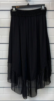 Made in Italy black silk skirt