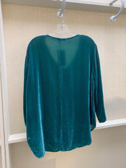 Cut Loose Velvet V Neck Pullover Top - Robin Boutique-Boutique 