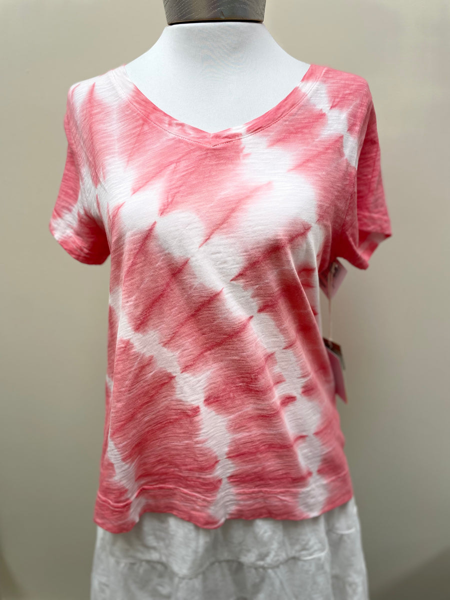 Escape Short Sleeve V-Neck Cotton Tee 10000 - Robin Boutique-Boutique 