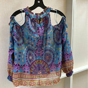 Cold Shoulder Cotton Top - Robin Boutique-Boutique 