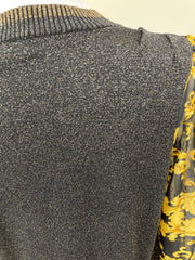 Fate Black/Yellow lurex pullover FW7645 - Robin Boutique-Boutique 