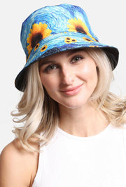 Van Gogh Reversible Bucket Hat JH-290 - Robin Boutique-Boutique 