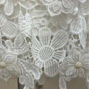 White Pearl, Lace and Embroidered Mini Skirt by Beulah - Robin Boutique-Boutique 