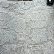 White Pearl, Lace and Embroidered Mini Skirt by Beulah - Robin Boutique-Boutique 