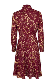 Nanette Lepore Collared Button Down Long Sleeve Floral Dress - Robin Boutique-Boutique 