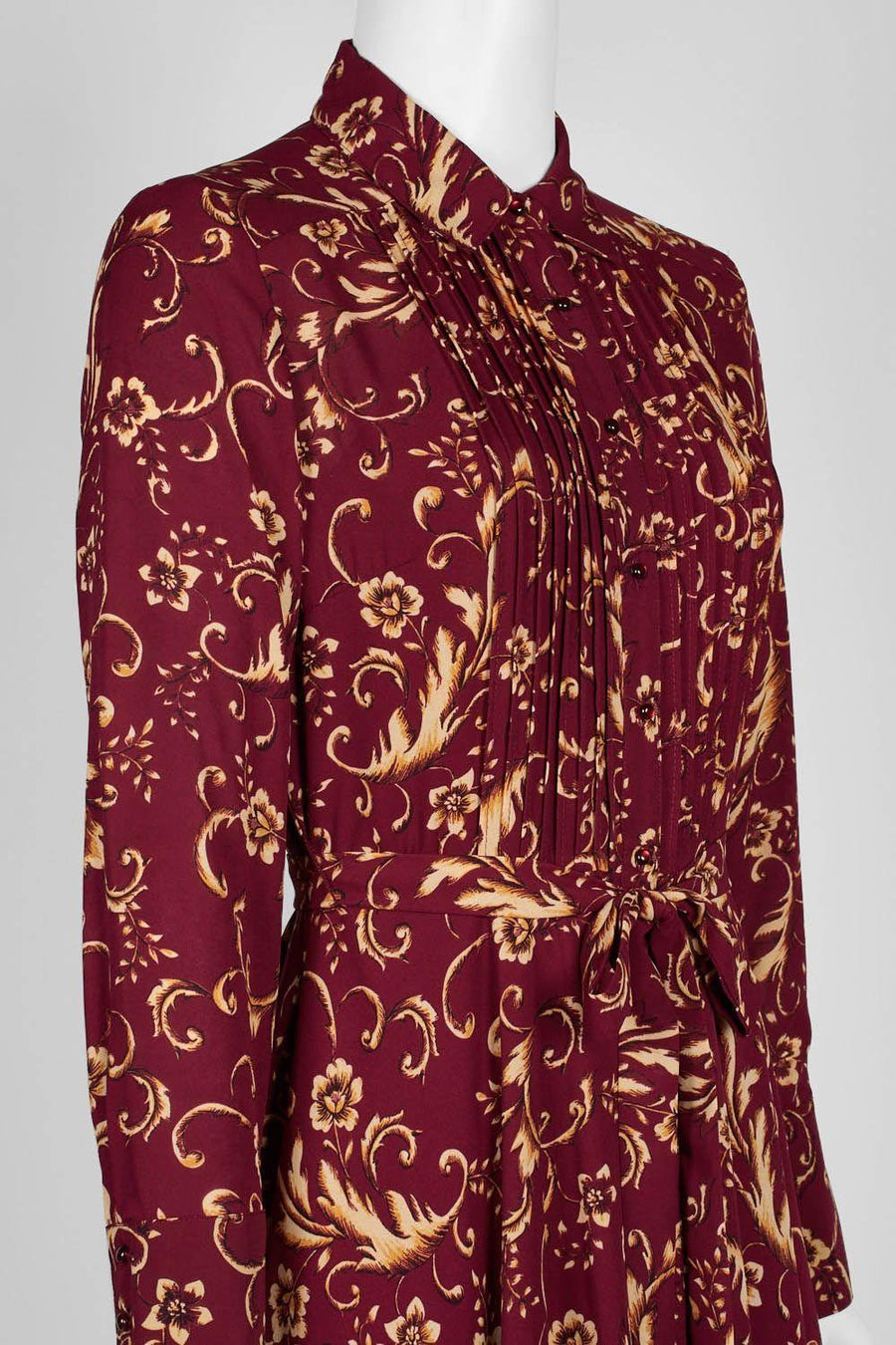 Nanette Lepore Collared Button Down Long Sleeve Floral Dress - Robin Boutique-Boutique 